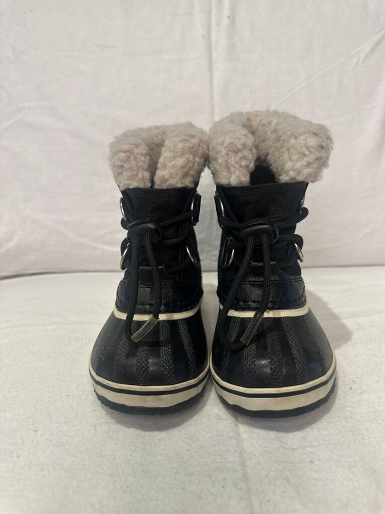 Sorel Toddler Size 8 Black Waterproof Winter Boots