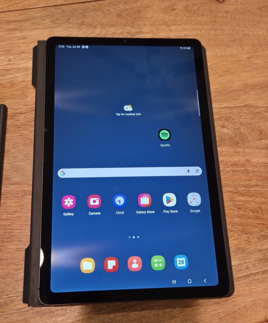 Samsung Galaxy Tab S6 Lite 10.4" Wi-Fi Tablet with S Pen and Book Cover Case - Black