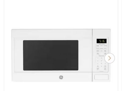 GE 1.6 cu. ft. 1150-Watt Countertop Microwave in White