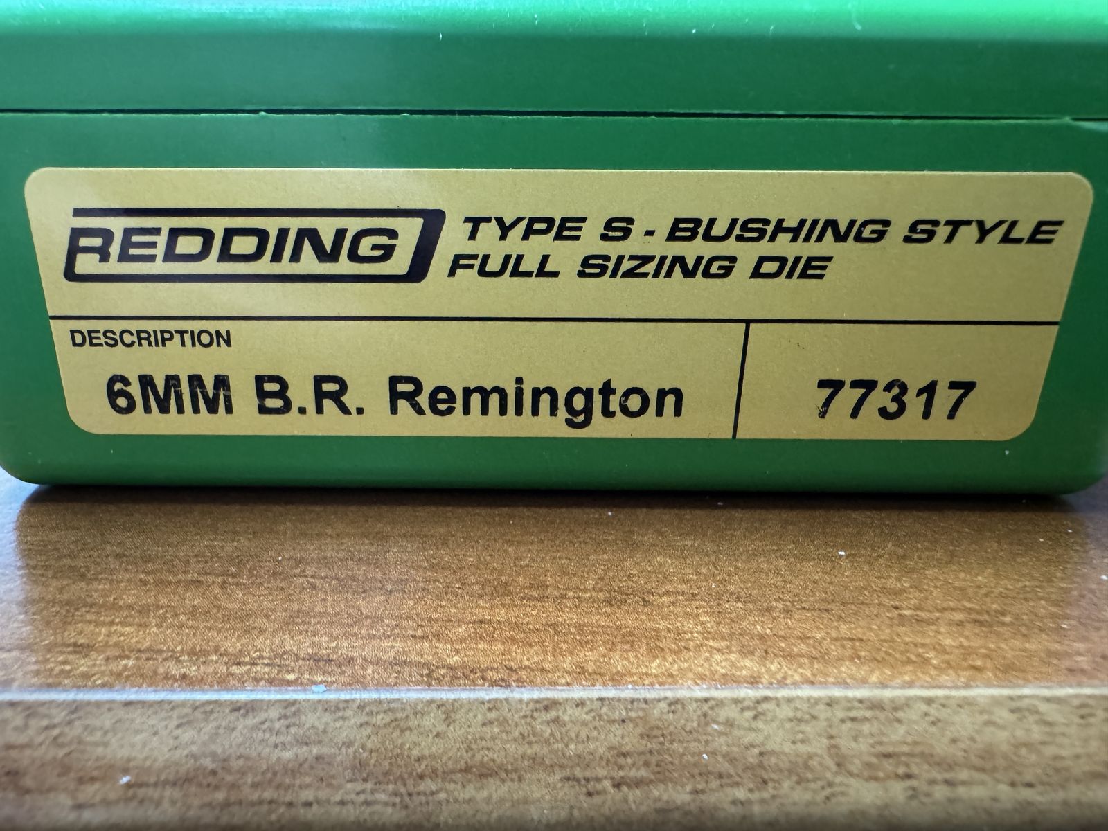 Redding Reloading 77317 Type S Full Die - 6MM B.R. Remington