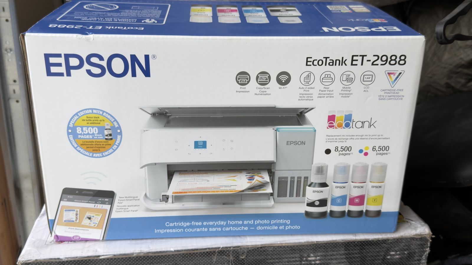 Epson EcoTank ET-2988 All-in-One Wireless Supertank Printer White
