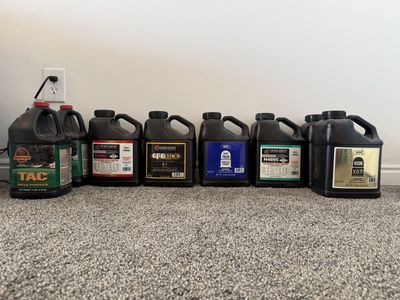 Bulk Rifle Powder: Hodgdon, IMR, Ramshot - 8 Lbs Each, Various Types, Unopened