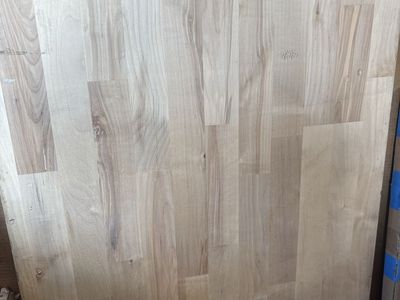 Unfinished Hardwood Butcher Block Countertop / Tabletop 61 x 25