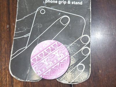 PopSockets Elephant Pattern Pink Phone Grip & Stand - Extendable