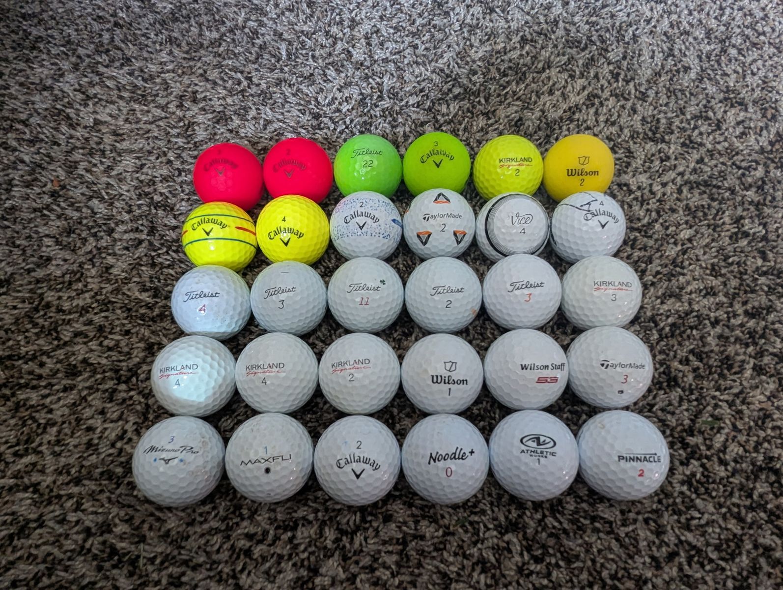 30 golf balls (various brands) #1