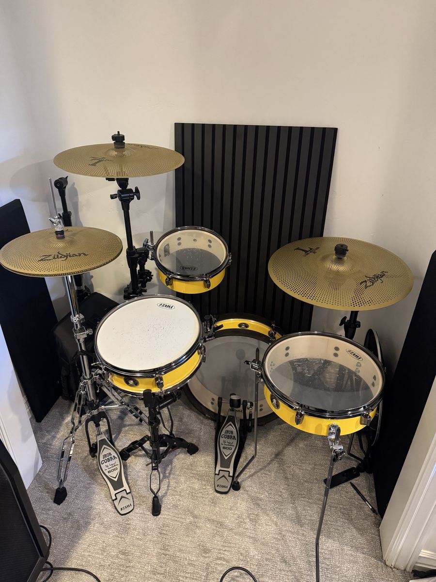 Tama Club Jam Kit with Regular and Soft Mesh Heads / Quiet Zildjian Cymbals