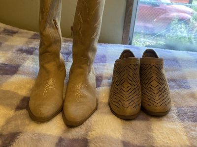 Boots New 2 Pair # 7/ 6.5/ Taupe In Ogden