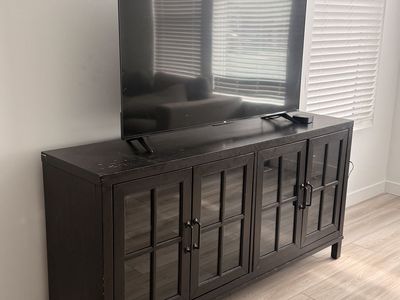 TV Stand / Black Wood Sideboard