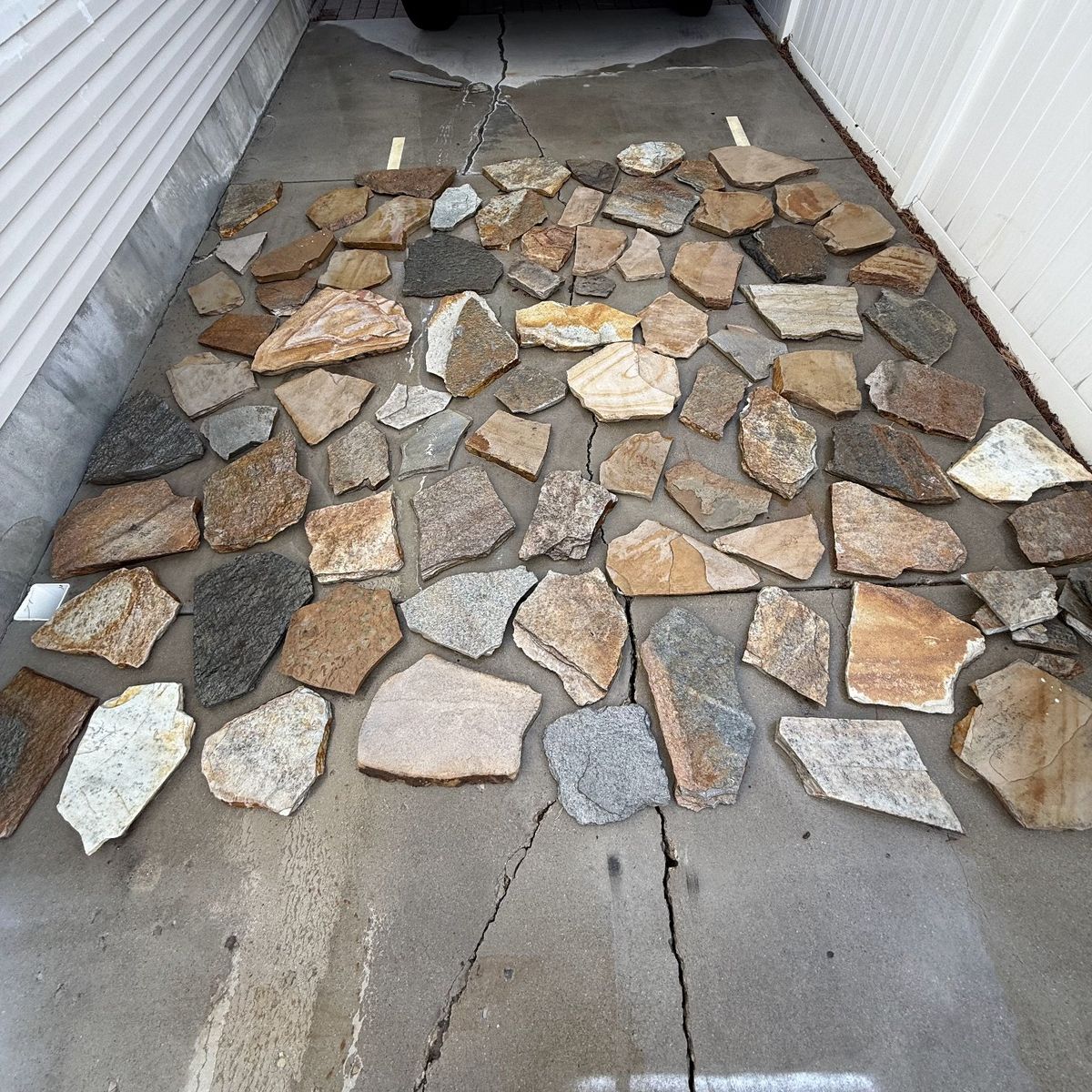 Natural Stone Flagstones / Pavers - Assorted Sizes and Earthy Tones