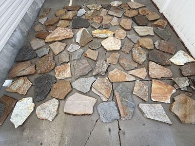 Natural Stone Flagstones / Pavers - Assorted Sizes and Earthy Tones