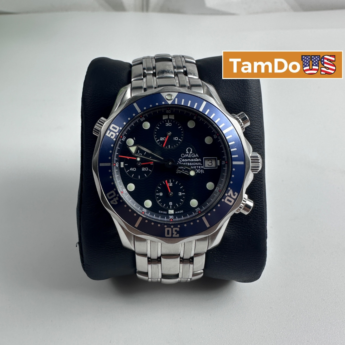 Omega Seamaster Diver 300M Chronograph Blue Dial 41.5mm Auto Watch 2225.80.00