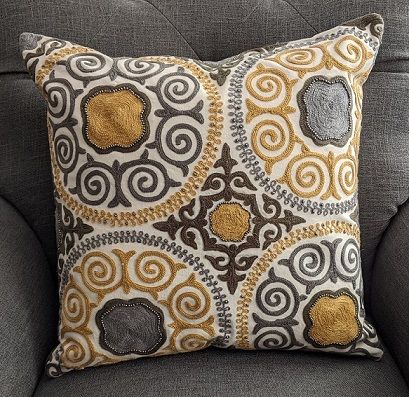 Pottery Barn Embroidered Pillow Cover
