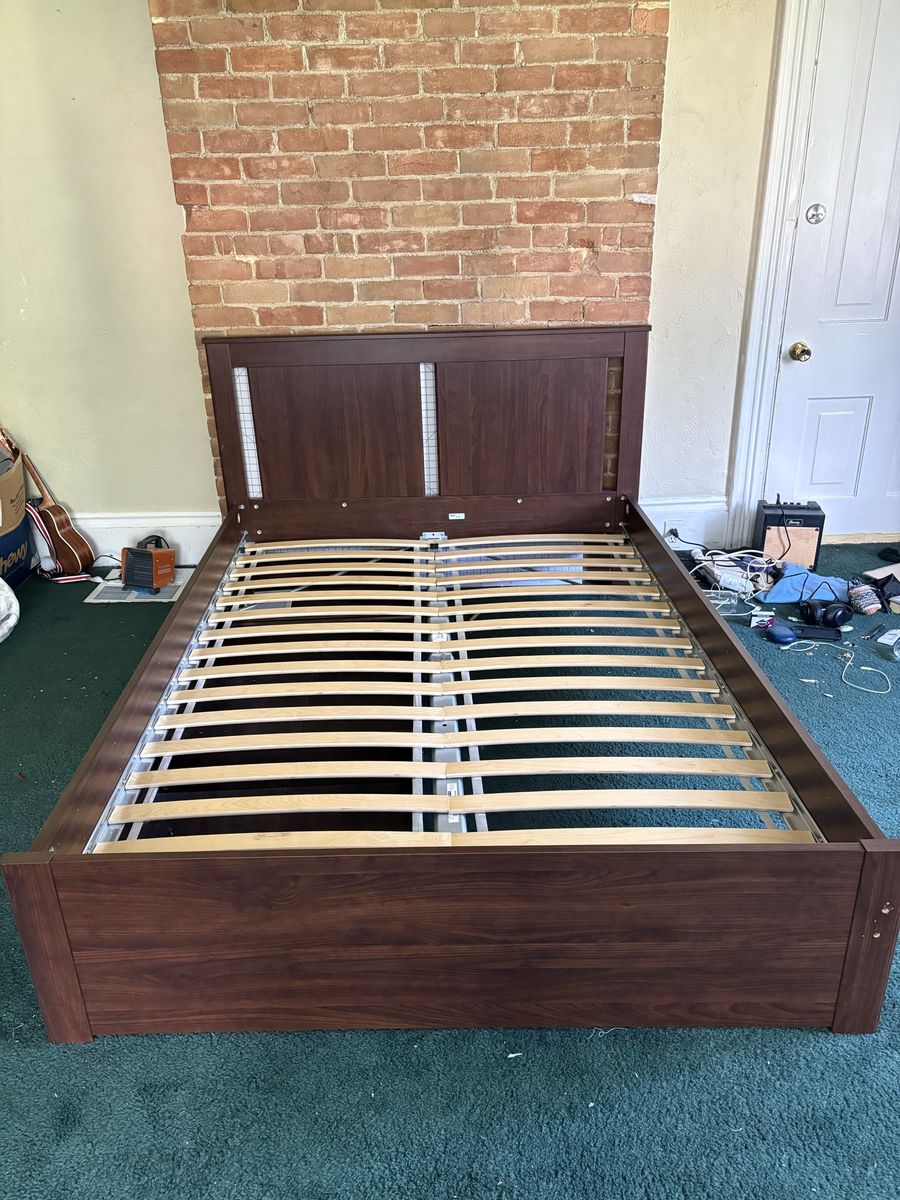 IKEA bed frame with drawers