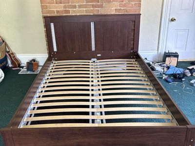 IKEA bed frame with drawers