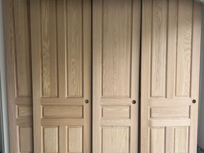 Red oak door slabs