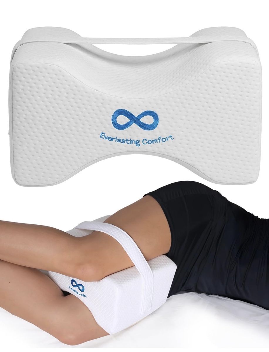 Memory Foam Leg Pillow with Strap