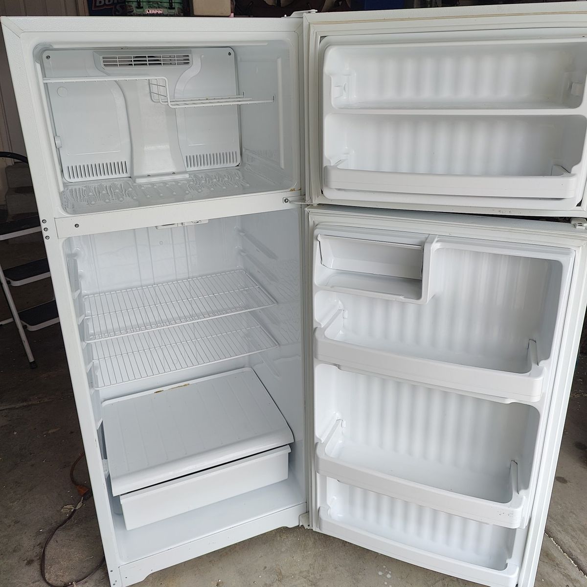 White GE Fridge