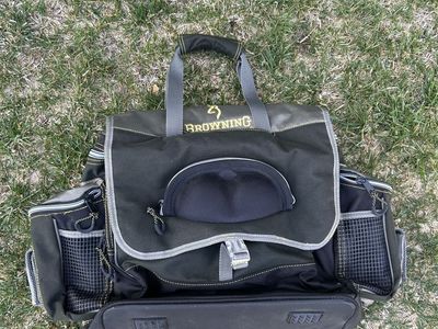Browning Range Bag Hunting Gear Duffel Olive Green & Black w/ Shoulder Strap