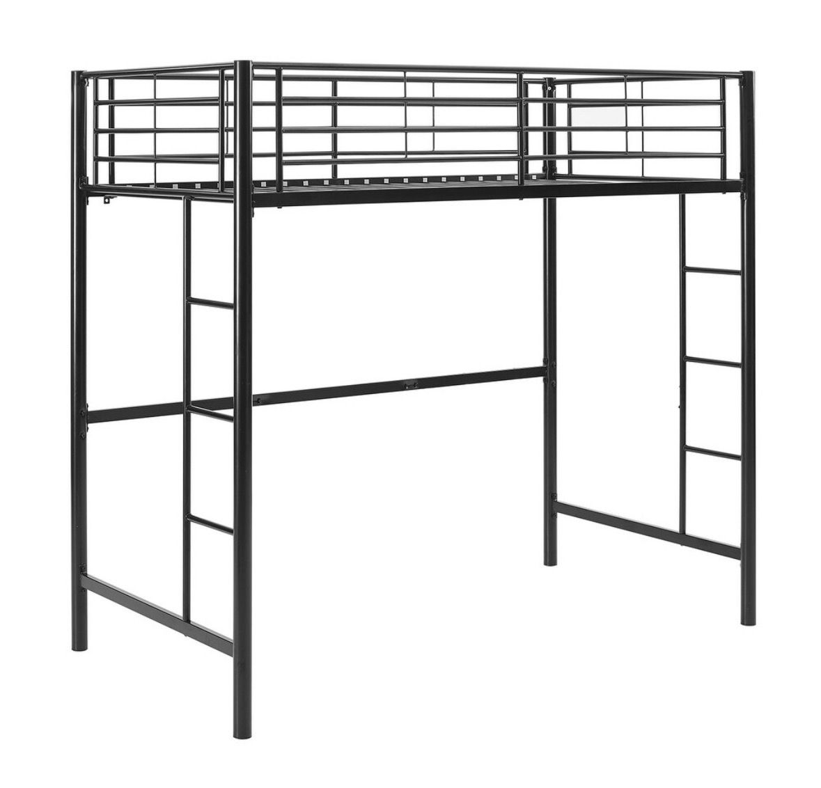 Black Metal Twin Loft Bed