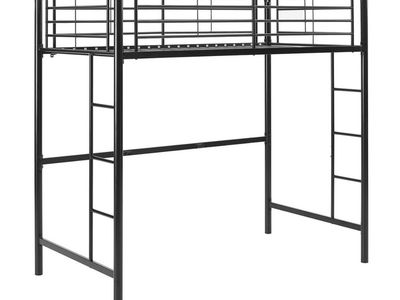 Black Metal Twin Loft Bed