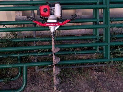gas powered post hole
