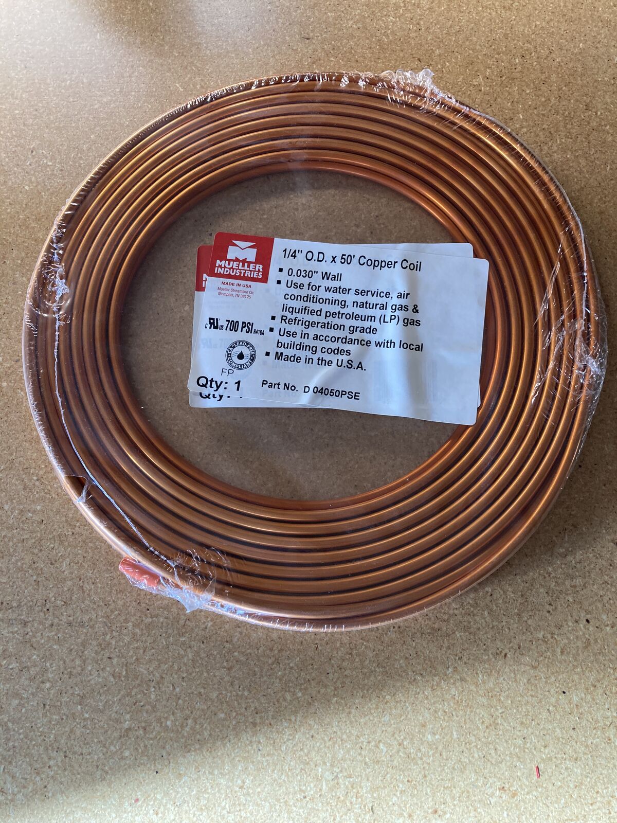 1/4 Copper Tubing