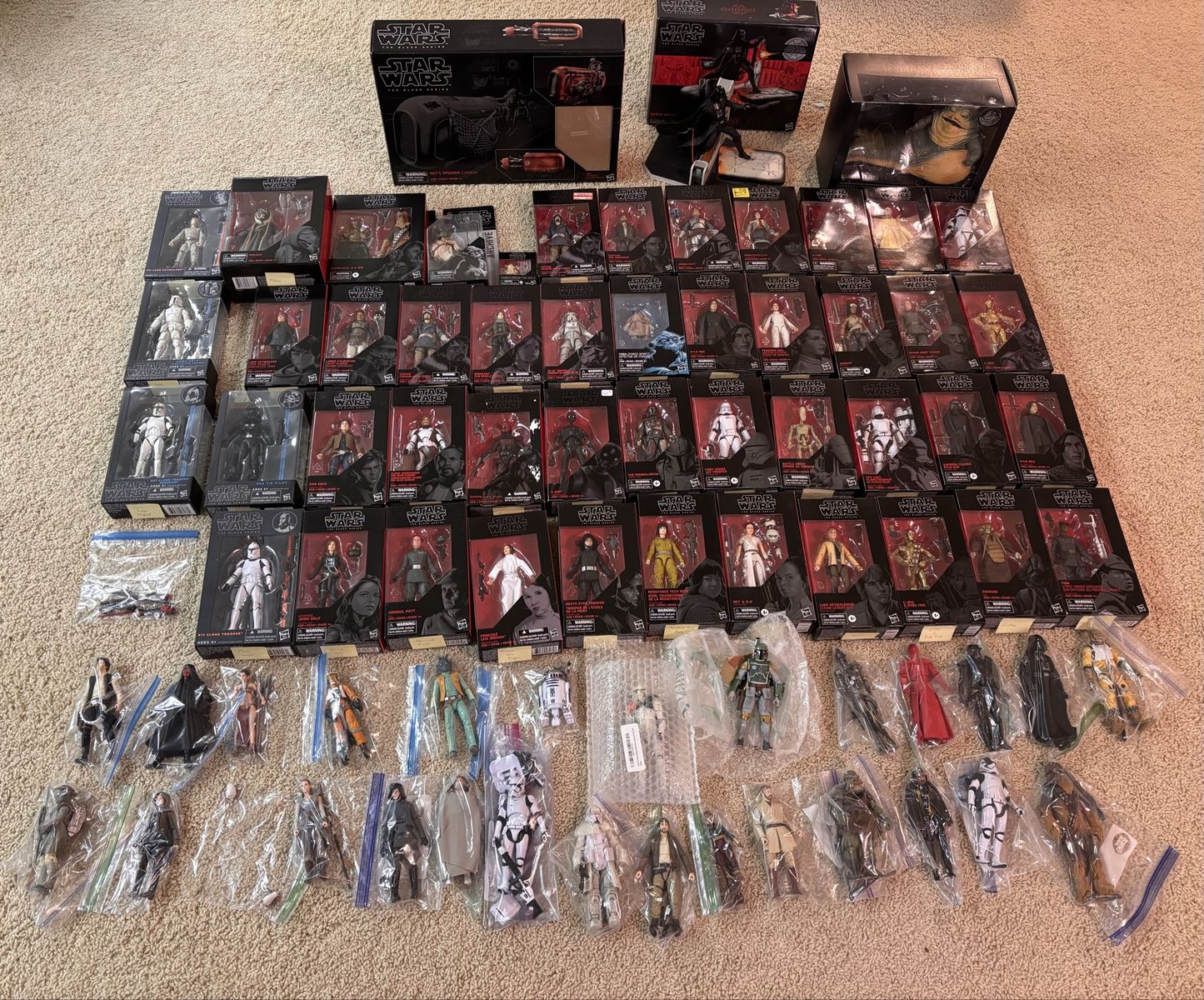 Huge 78 Piece Star Wars 6" Black Series Lot!