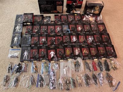 Huge 78 Piece Star Wars 6" Black Series Lot!
