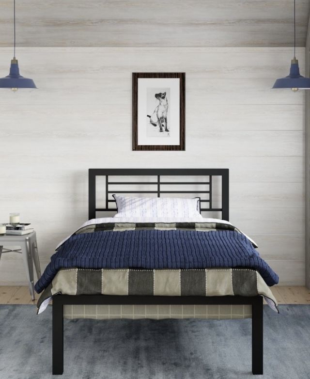 Twin Bed Frame With 8 Inch Zinus Mattress