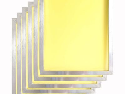 New Aluminum Silk Screen Printing Screens 20 x 24 Inch Frame-230 Yellow Mesh (6 PCS)