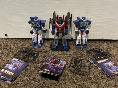 Transformers One Wave 2 Blokees Galaxy Class Starscream, Shockwave, and Soundwave (2x).
