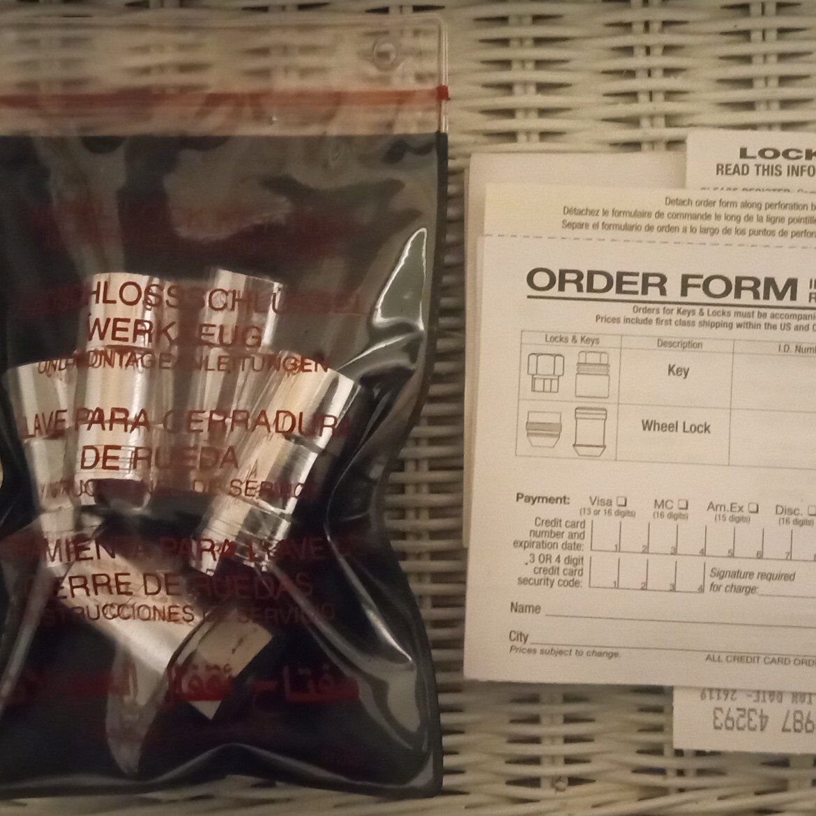 Wheel Lock Kit M14 x 1.5