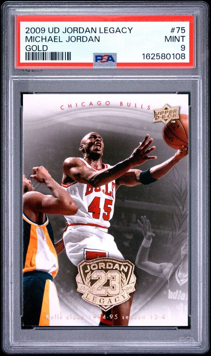 2009 Upper Deck Jordan Legacy Michael Jordan Gold #75 PSA 9