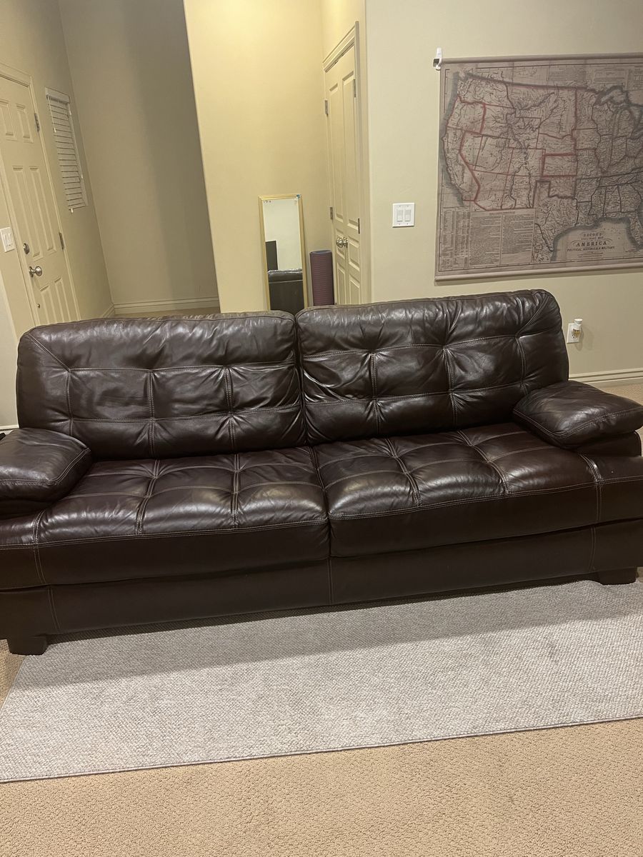 Leather couch