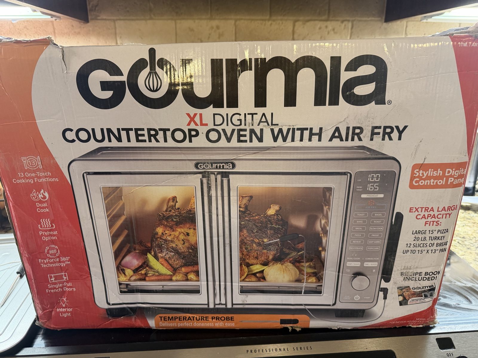 Gourmia XL Digital Countertop Oven with Air Fry - French Doors