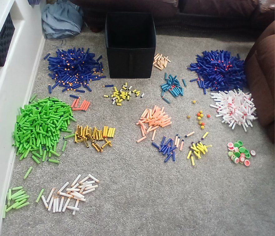 LOTS of nerf darts