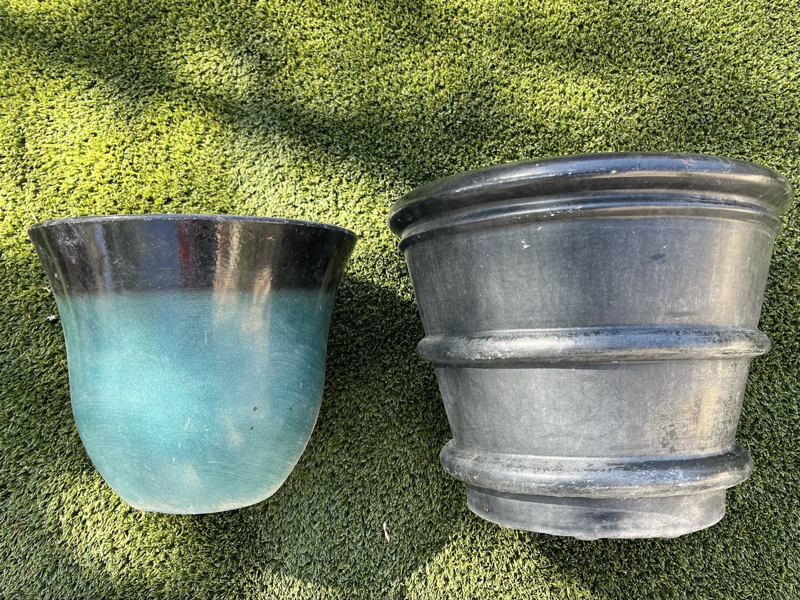 Set Of 2 Planters: Indoor And Outdoor Use.