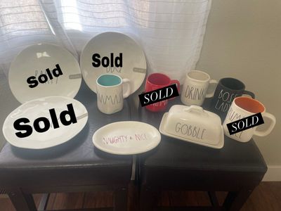 Rae dunn dishes and rae dunn trays