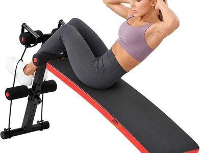 Adjustable Ab Bench with Wider Seat and Extended Backrest