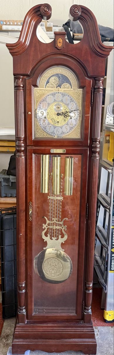 Howard Miller Grandfather Clock with Chimes and Moon Phase - Great Condition