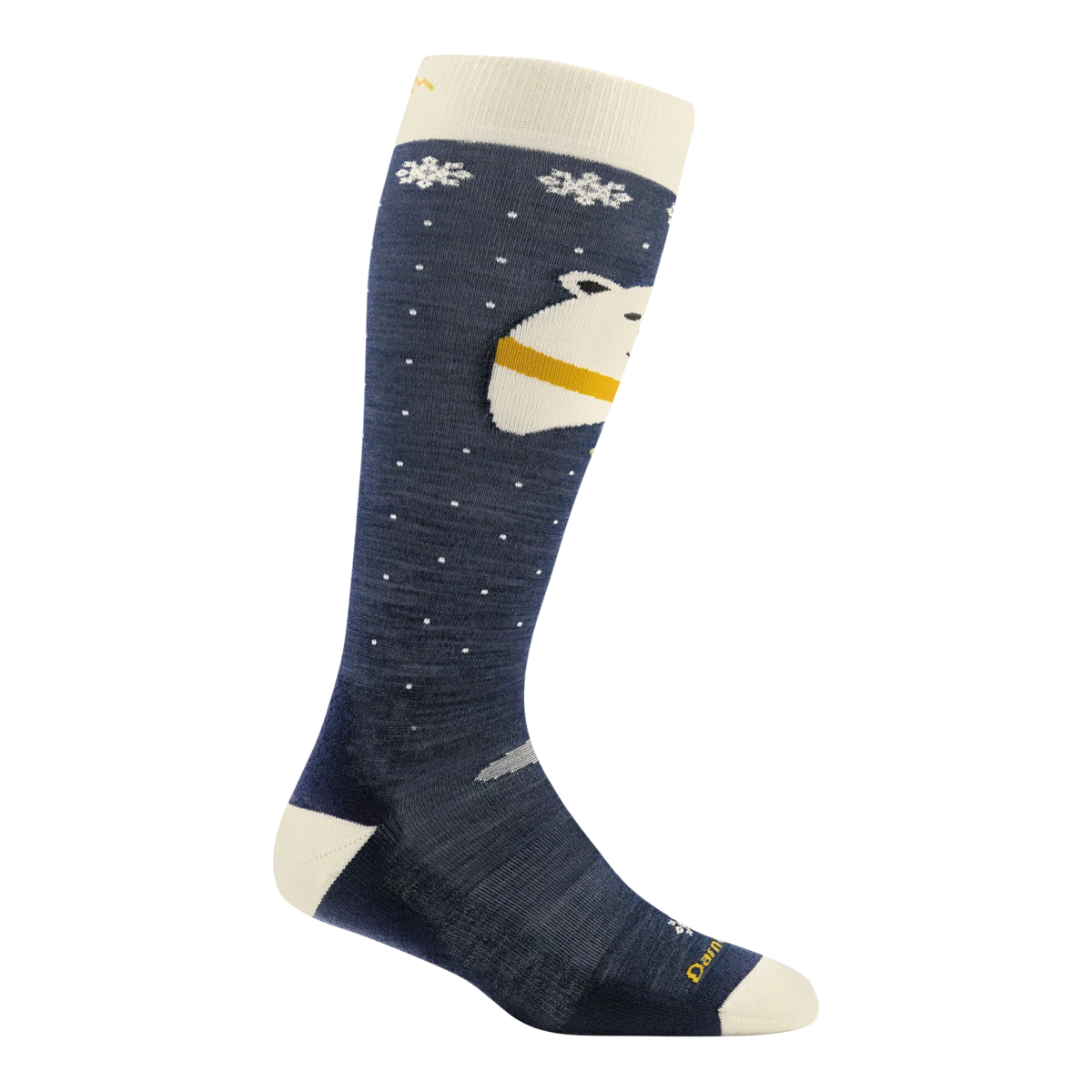 Darn Tough Kids Polar Bear Lightweight Ski Socks - Blue