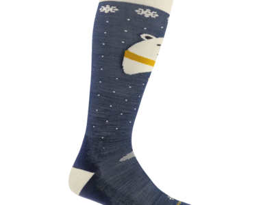 Darn Tough Kids Polar Bear Lightweight Ski Socks - Blue