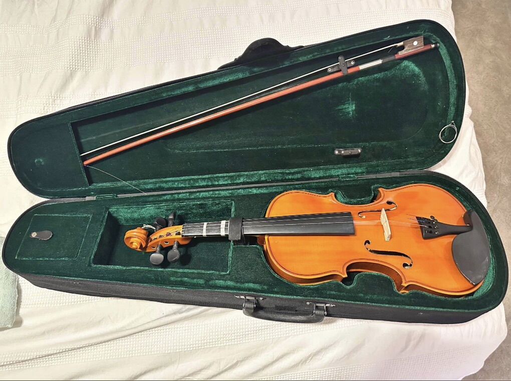 Violin with case and bow