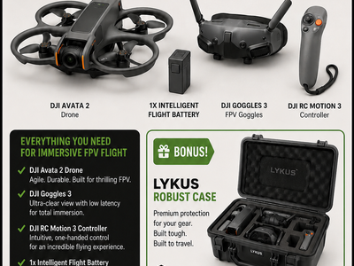 DJI Avata 2 FPV Drone / Fly Smart Combo with Case