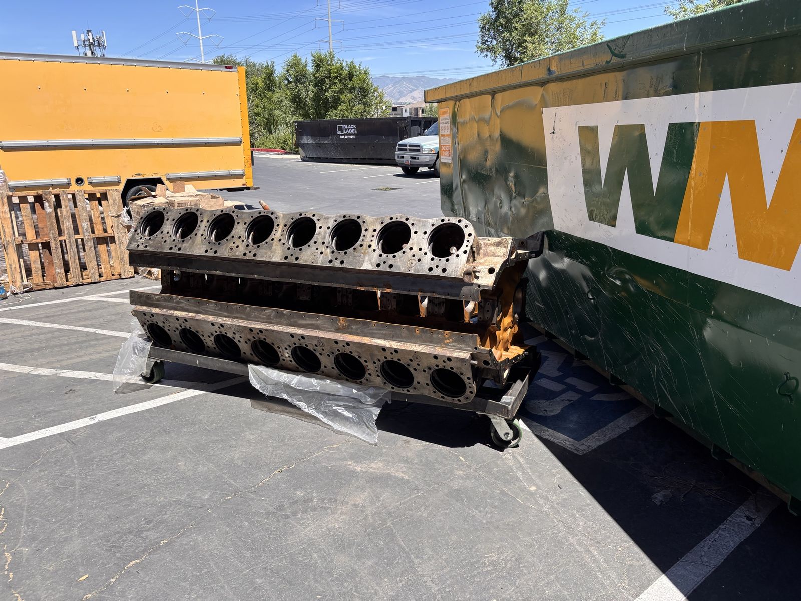 CAT Power Unit Engine Block - Made in USA - Serial 49CM2 - Caterpillar Tractor Co.