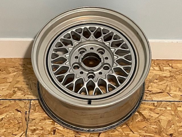Single BMW TRX 415 mesh wheel metric m6 635 bbs basket weave e24