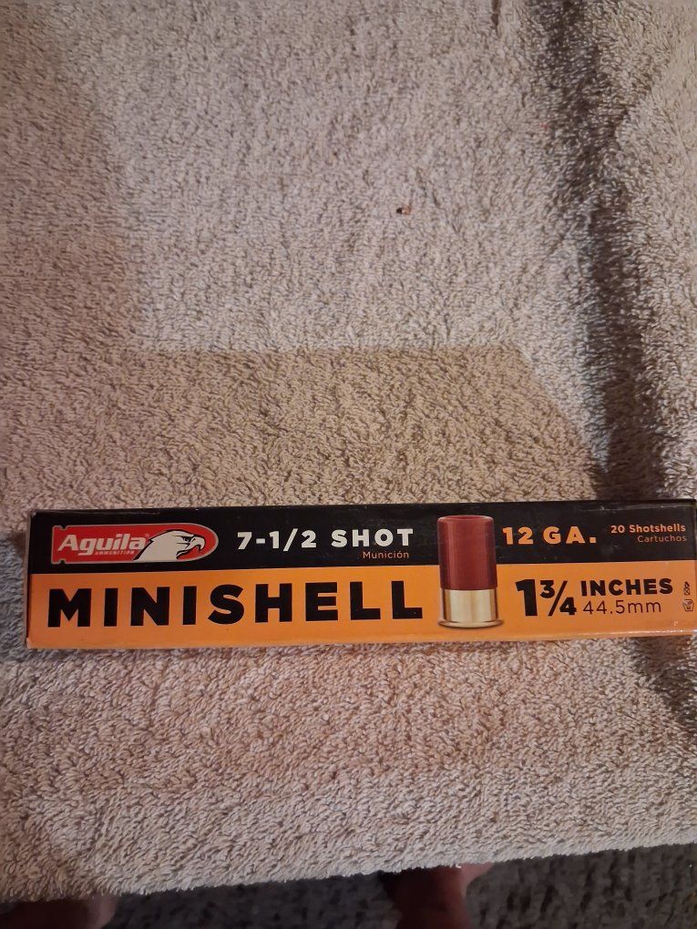 12-Gauge Minishells loaded with #7-1/2