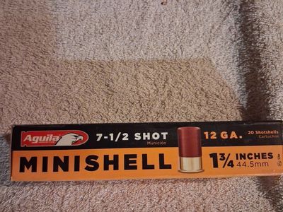 12-Gauge Minishells loaded with #7-1/2