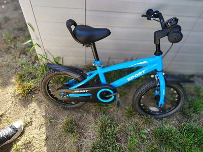 Sport Blue Kids Bicycle 16-Inch Childrens Bike