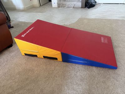 “We Sell Mats” Folding Cheese Wedge / Incline Gymnastics / Tumbling Mat (60" x 30")